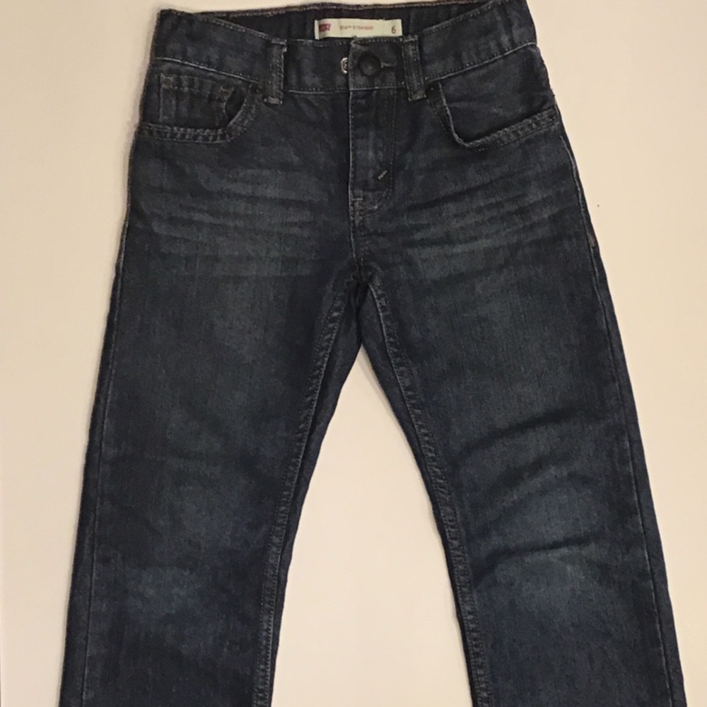 Levi's Kids 514 Straight Dark Blue Jeans